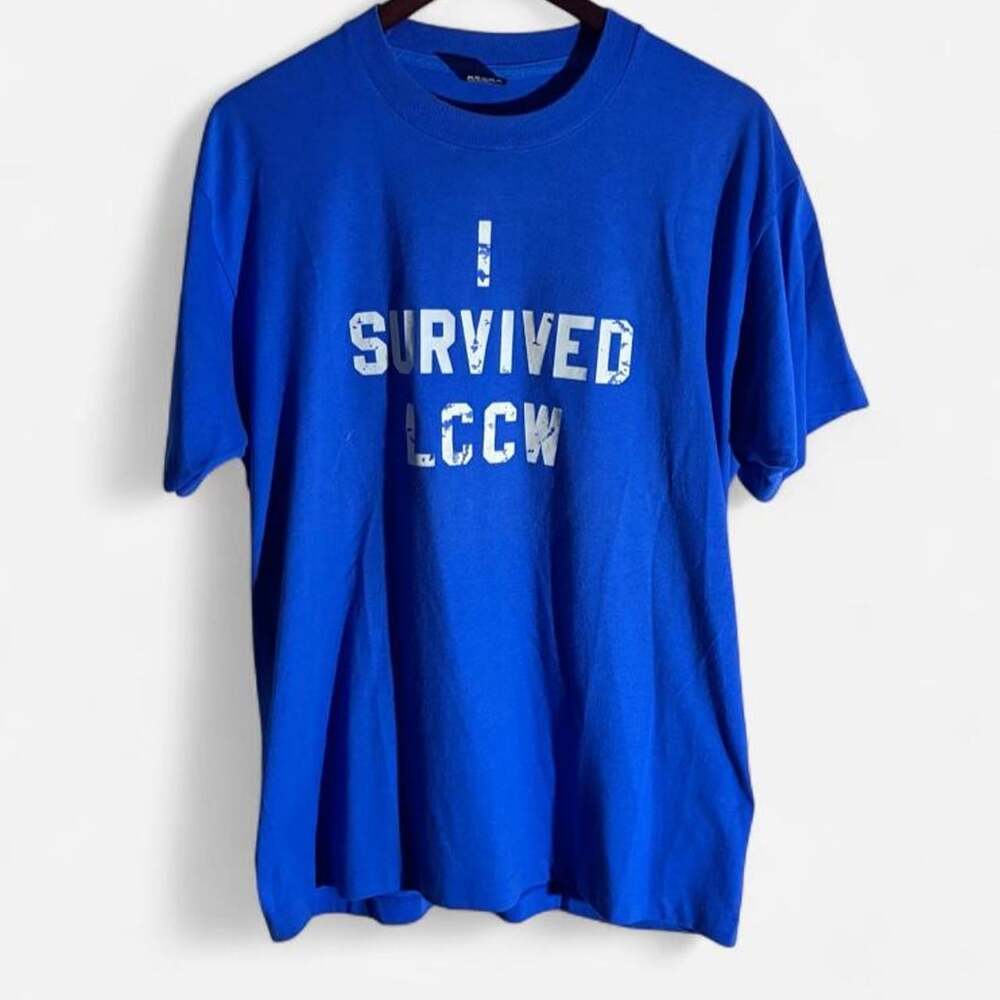 Screen Stars Men's Blue T-shirt